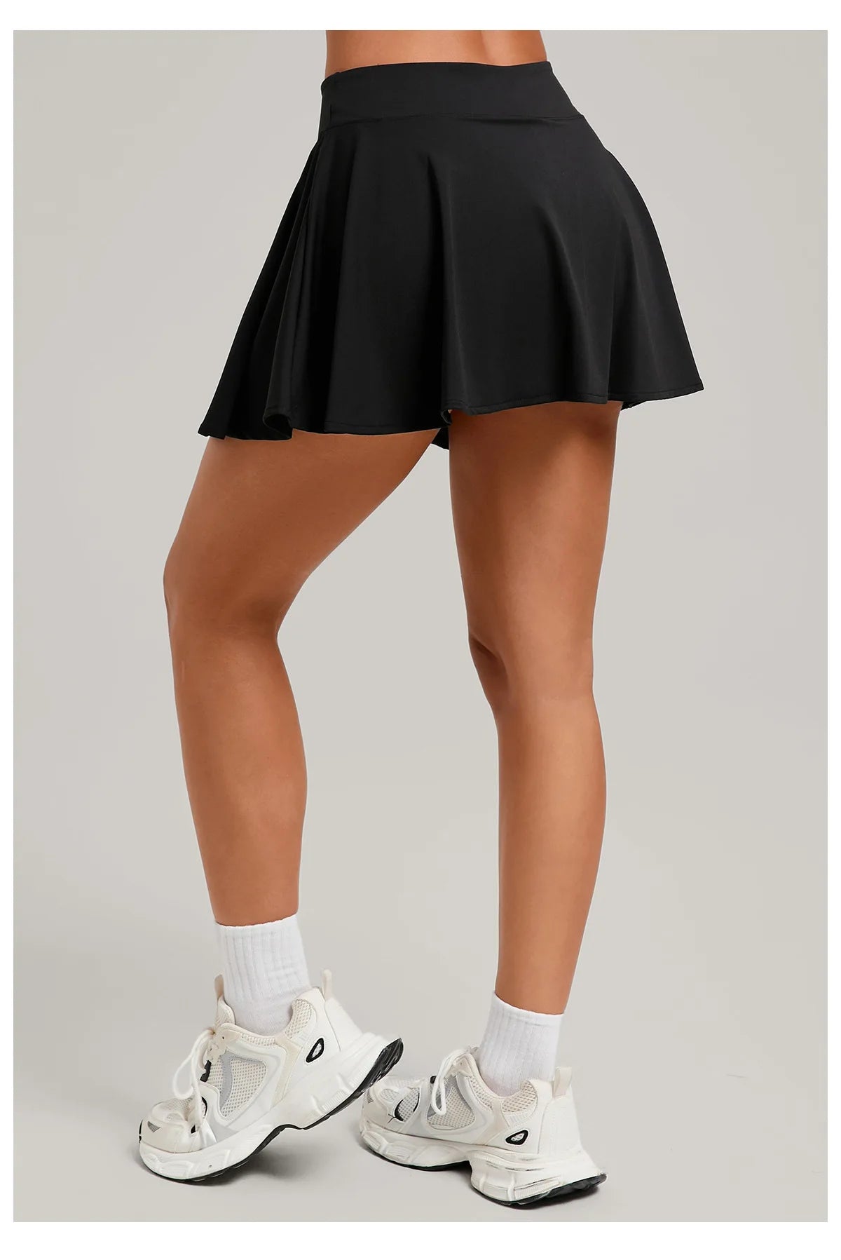 Womens High Waisted Sports Skirt With Pockets Breathable For Yoga Tennis Golf