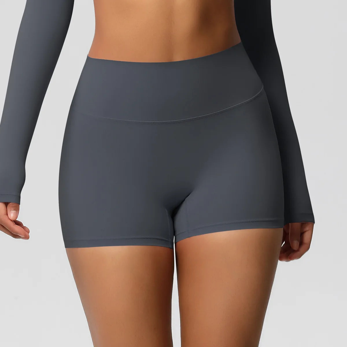 Women High Waist Yoga Shorts Butt Lifting for Gym Running Tummy Control Tights