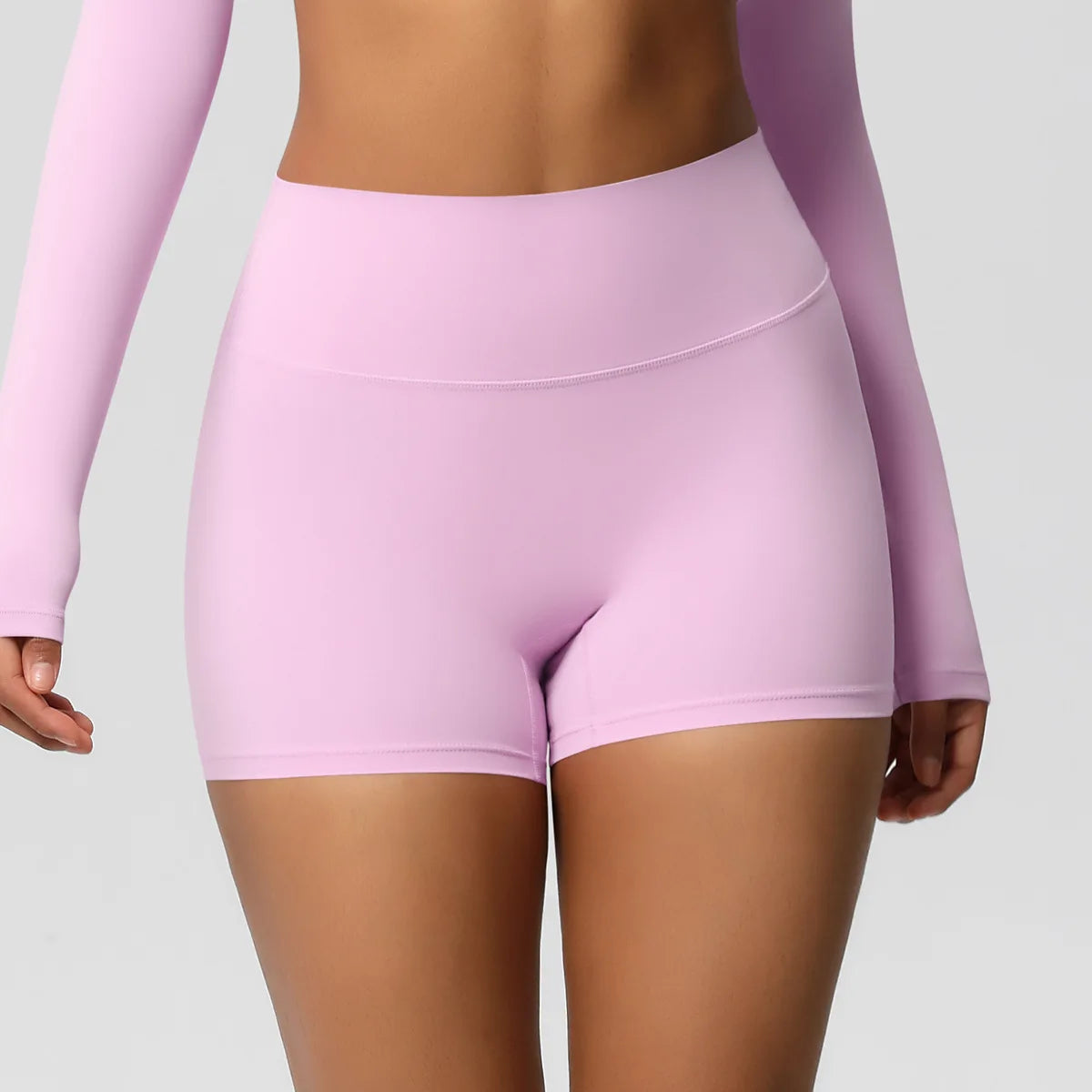 Women High Waist Yoga Shorts Butt Lifting for Gym Running Tummy Control Tights