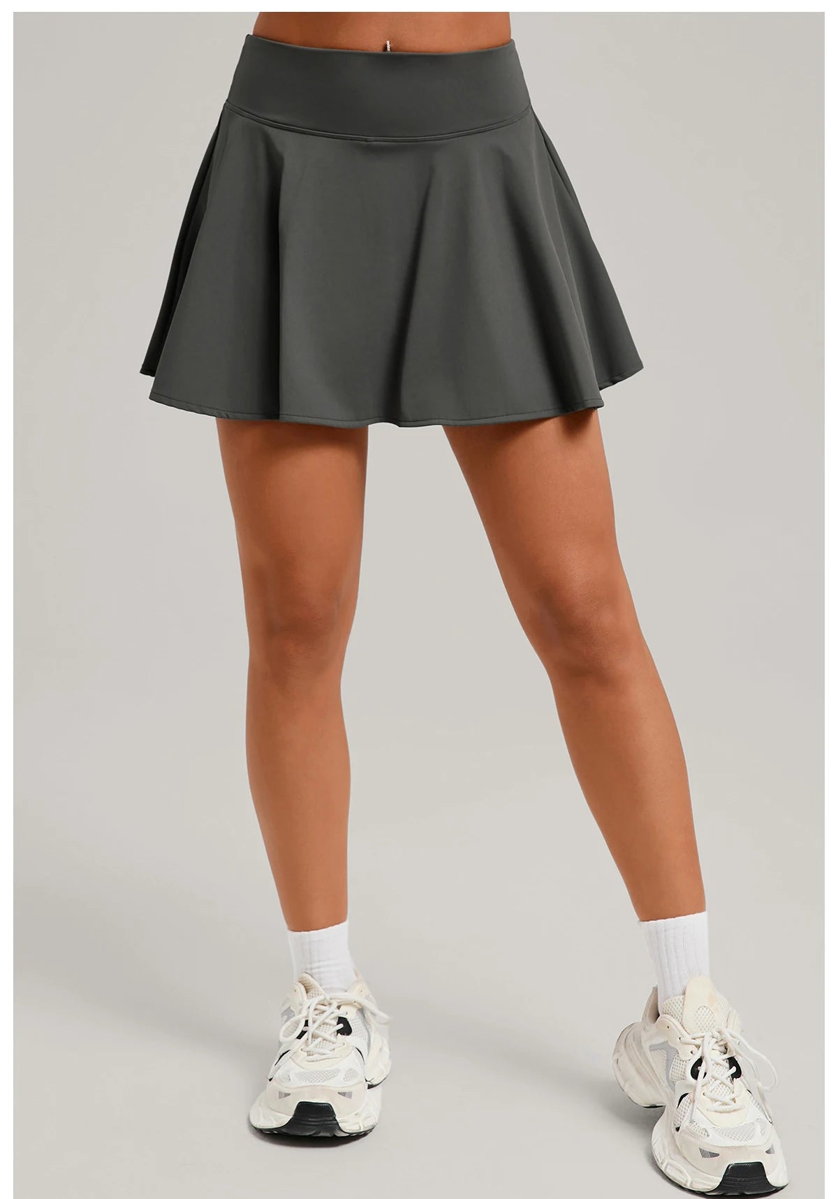 Womens High Waisted Sports Skirt With Pockets Breathable For Yoga Tennis Golf