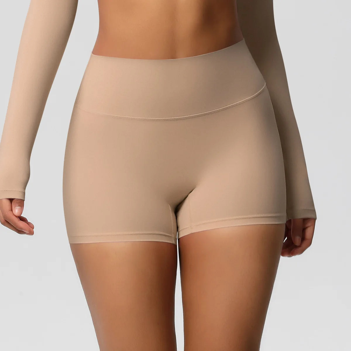 Women High Waist Yoga Shorts Butt Lifting for Gym Running Tummy Control Tights