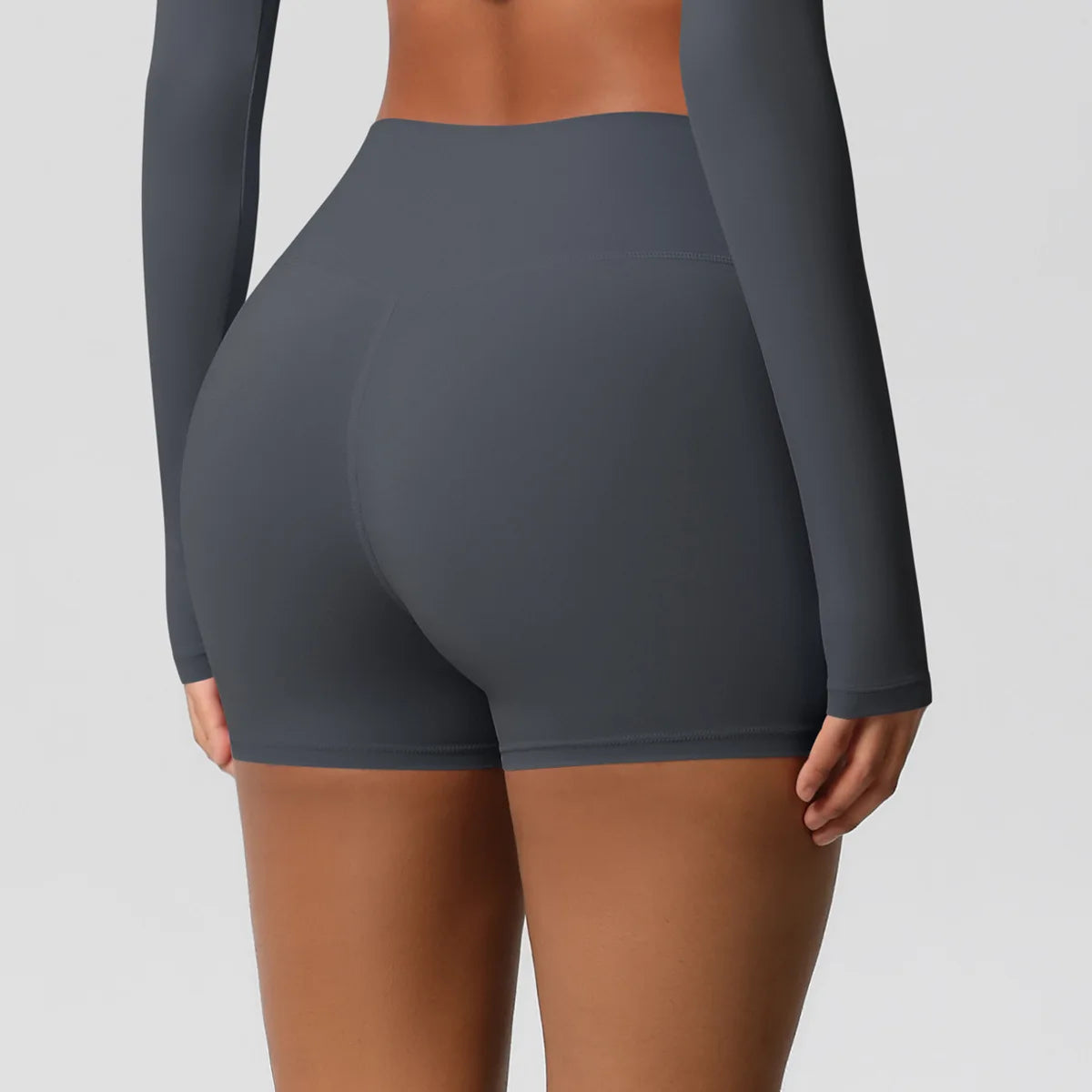 Women High Waist Yoga Shorts Butt Lifting for Gym Running Tummy Control Tights