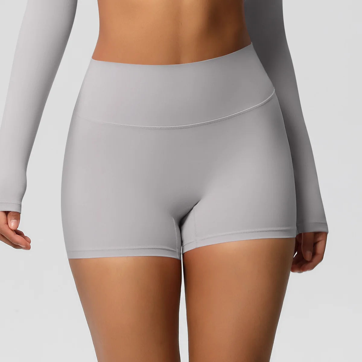 Women High Waist Yoga Shorts Butt Lifting for Gym Running Tummy Control Tights