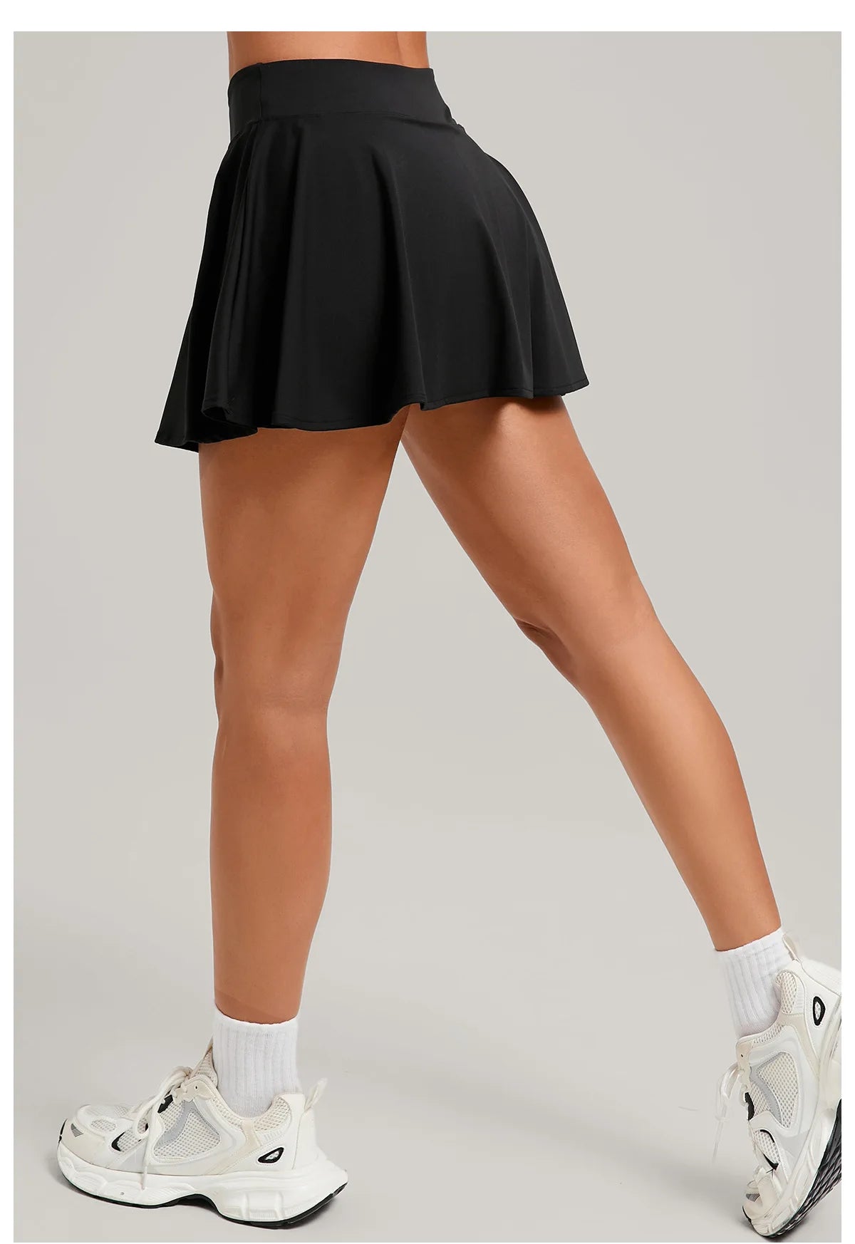 Womens High Waisted Sports Skirt With Pockets Breathable For Yoga Tennis Golf