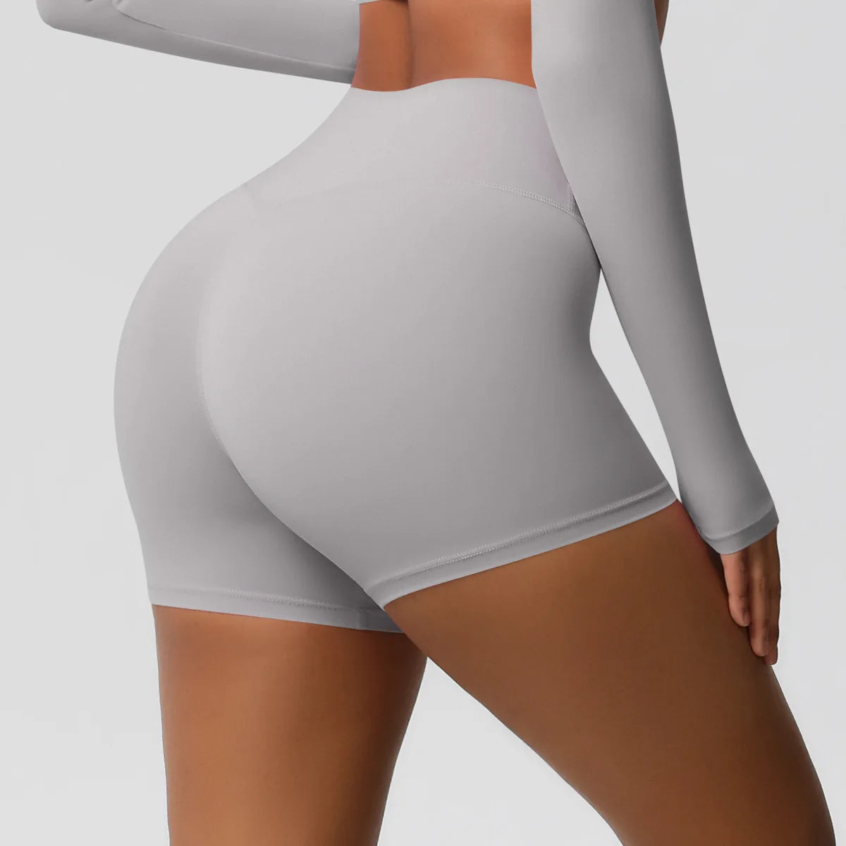 Women High Waist Yoga Shorts Butt Lifting for Gym Running Tummy Control Tights