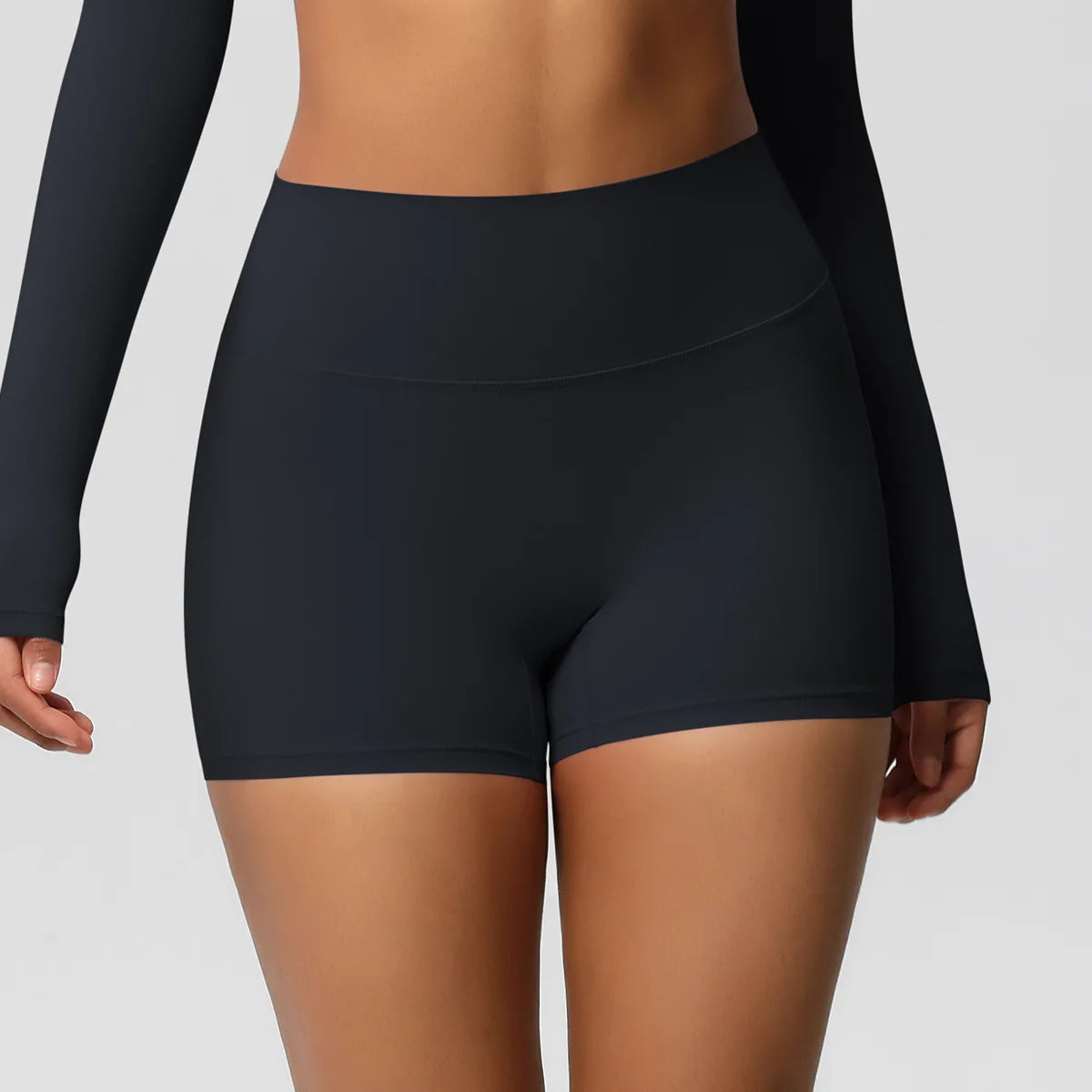 Women High Waist Yoga Shorts Butt Lifting for Gym Running Tummy Control Tights