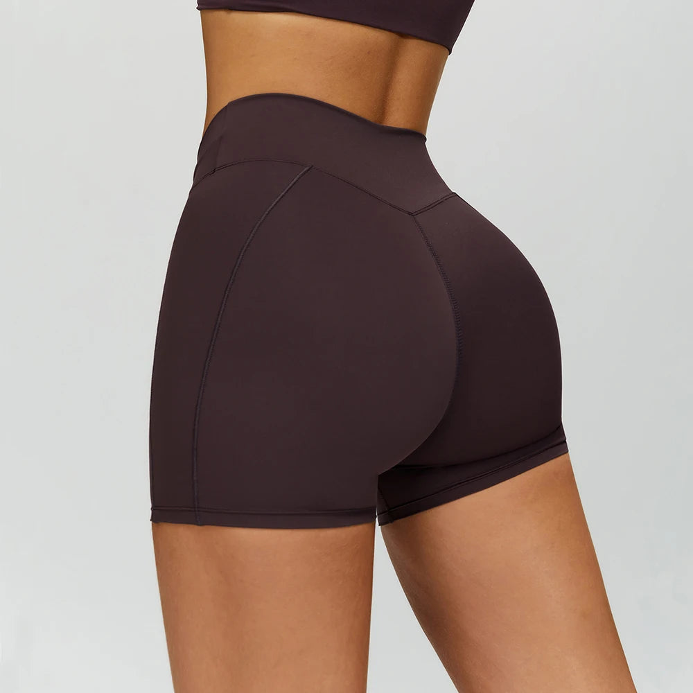 Women Cycling Shorts High Waist Fitness Gym Running Yoga Clothing