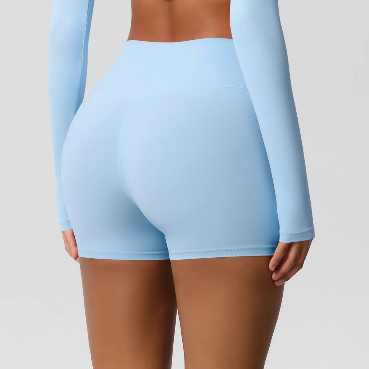 Women High Waist Yoga Shorts Butt Lifting for Gym Running Tummy Control Tights