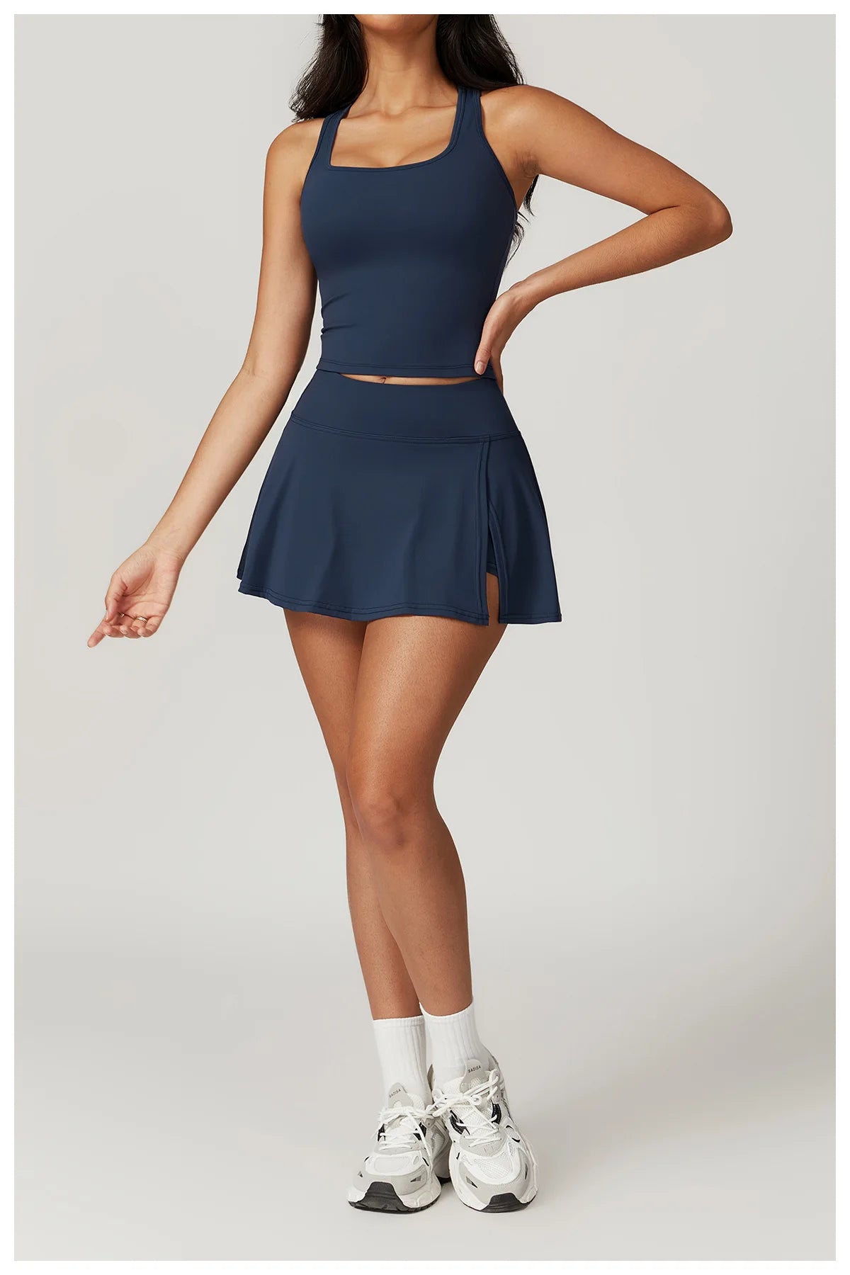 High Quality Women Yoga Short Skirt With Slit For Summer Fitness Outdoor Riding