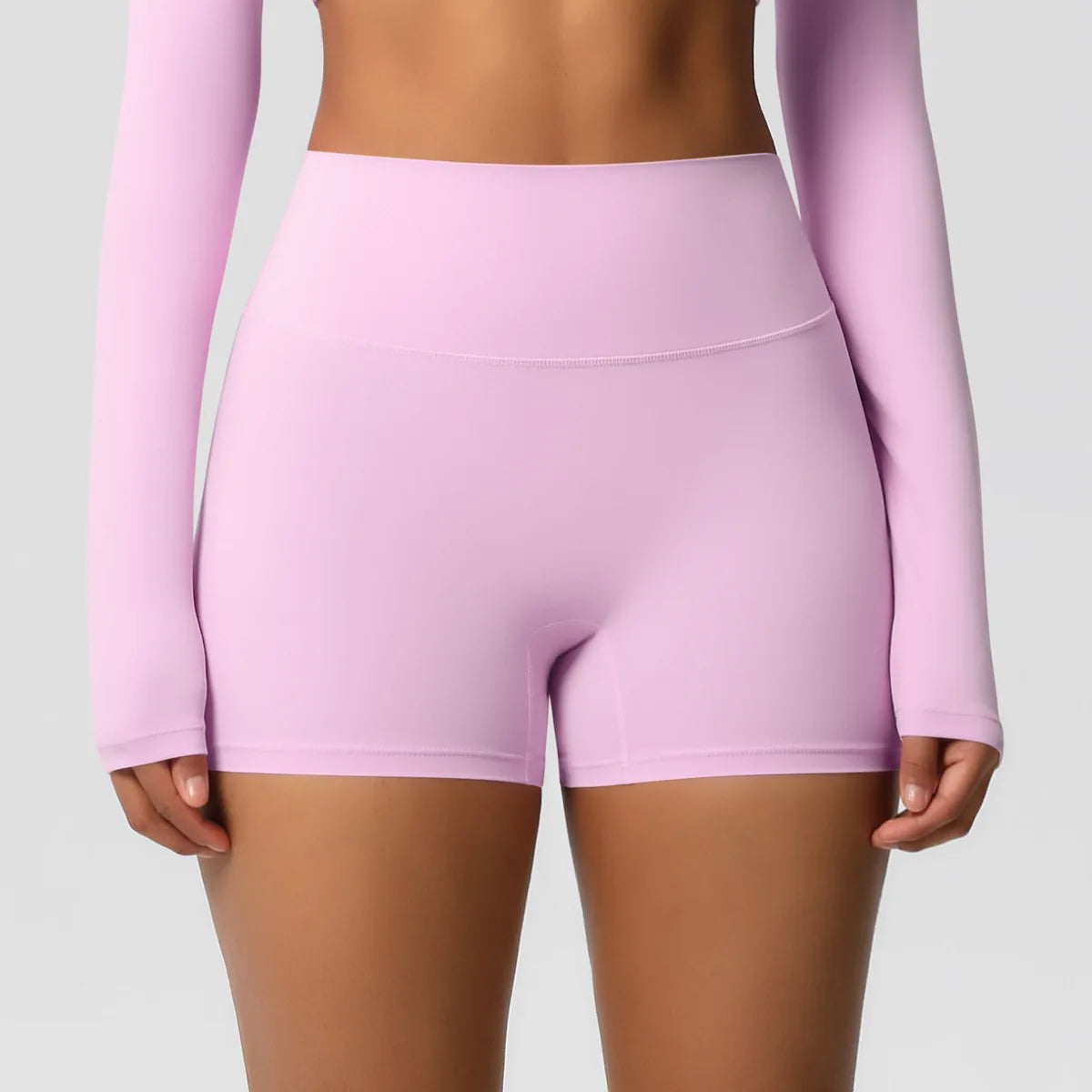 Women High Waist Yoga Shorts Butt Lifting for Gym Running Tummy Control Tights
