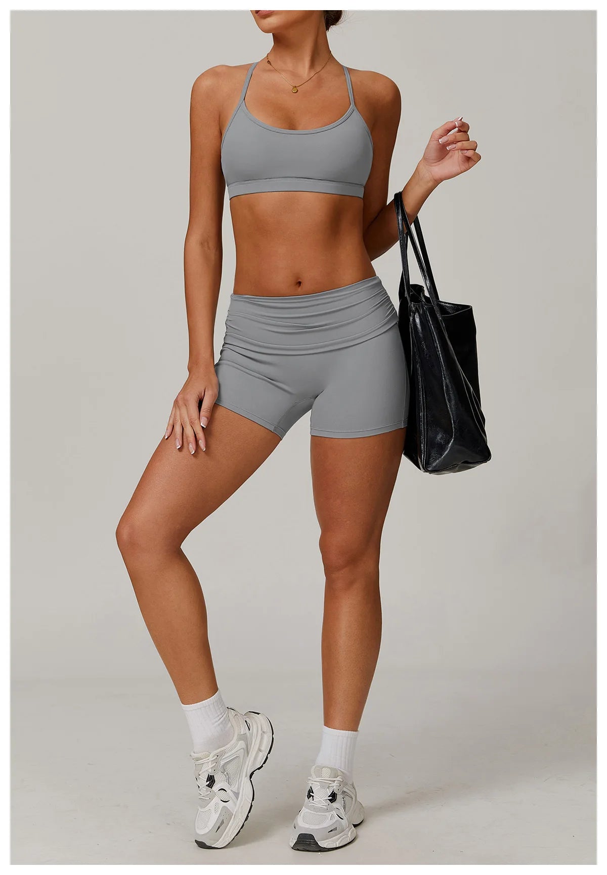 Women High Waist Sports Shorts Push Up Gym Running Cycling Yoga