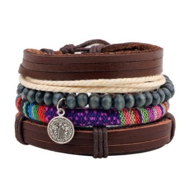 Beaded Leather Bracelet - THREADLIGHT