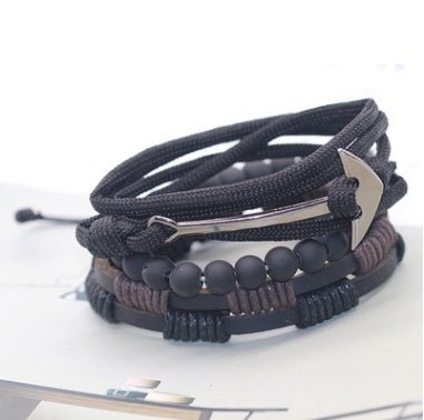 Beaded Leather Bracelet - THREADLIGHT