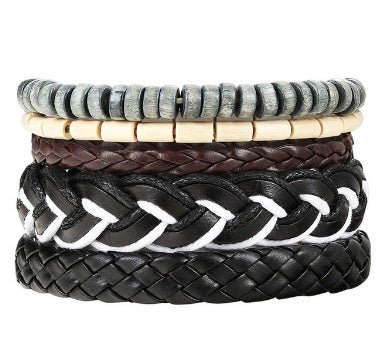 Beaded Leather Bracelet - THREADLIGHT