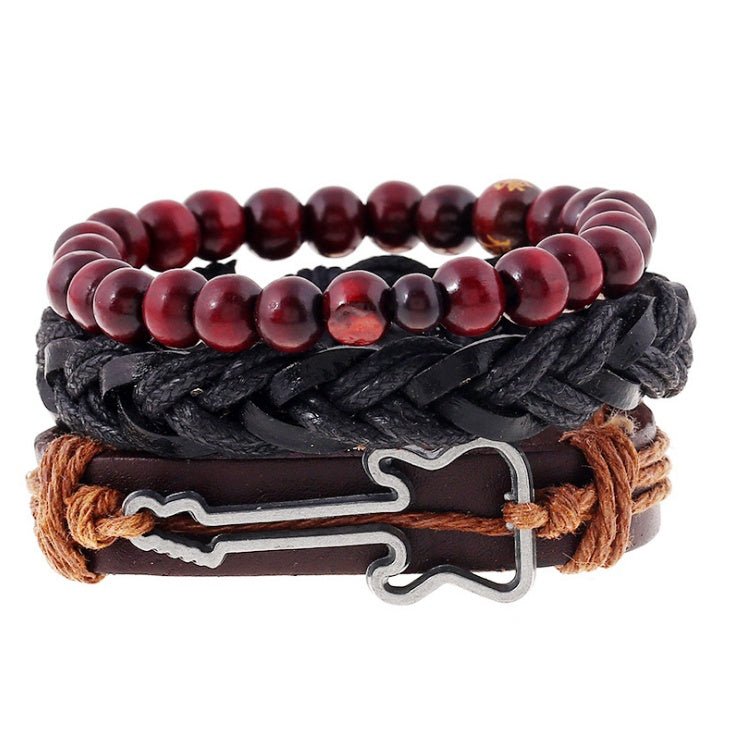 Beaded Leather Bracelet - THREADLIGHT