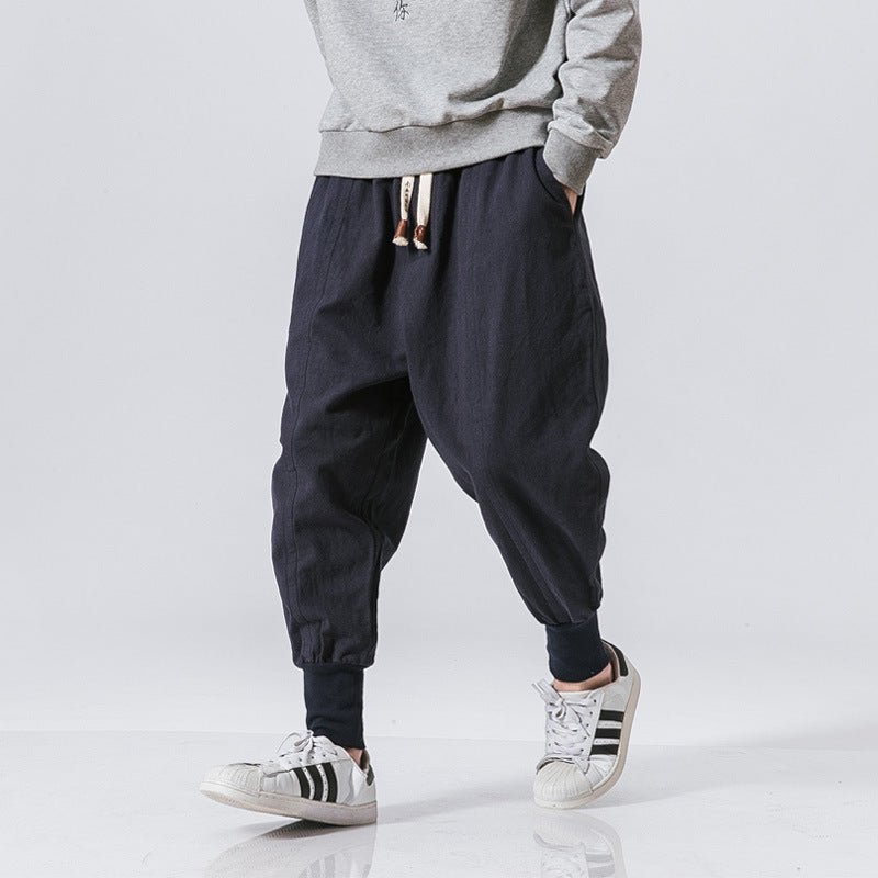 Chinese Style Harem Pants Men Streetwear - THREADLIGHT