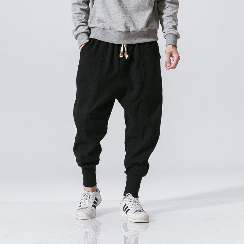 Chinese Style Harem Pants Men Streetwear - THREADLIGHT