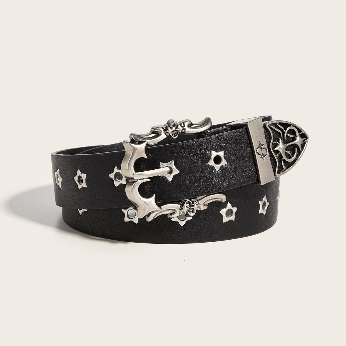 Fashion Personality Rivet Youth Belt Punk Pin Buckle Casual Belt - THREADLIGHT