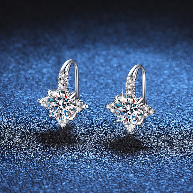 Female Light Luxury Temperament Octagonal Star Earrings - THREADLIGHT