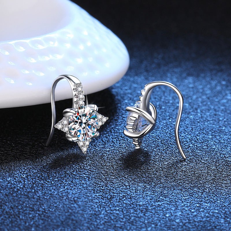 Female Light Luxury Temperament Octagonal Star Earrings - THREADLIGHT