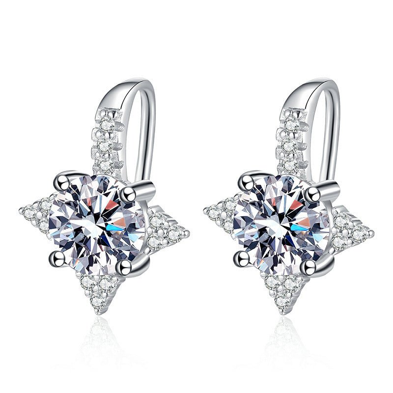 Female Light Luxury Temperament Octagonal Star Earrings - THREADLIGHT