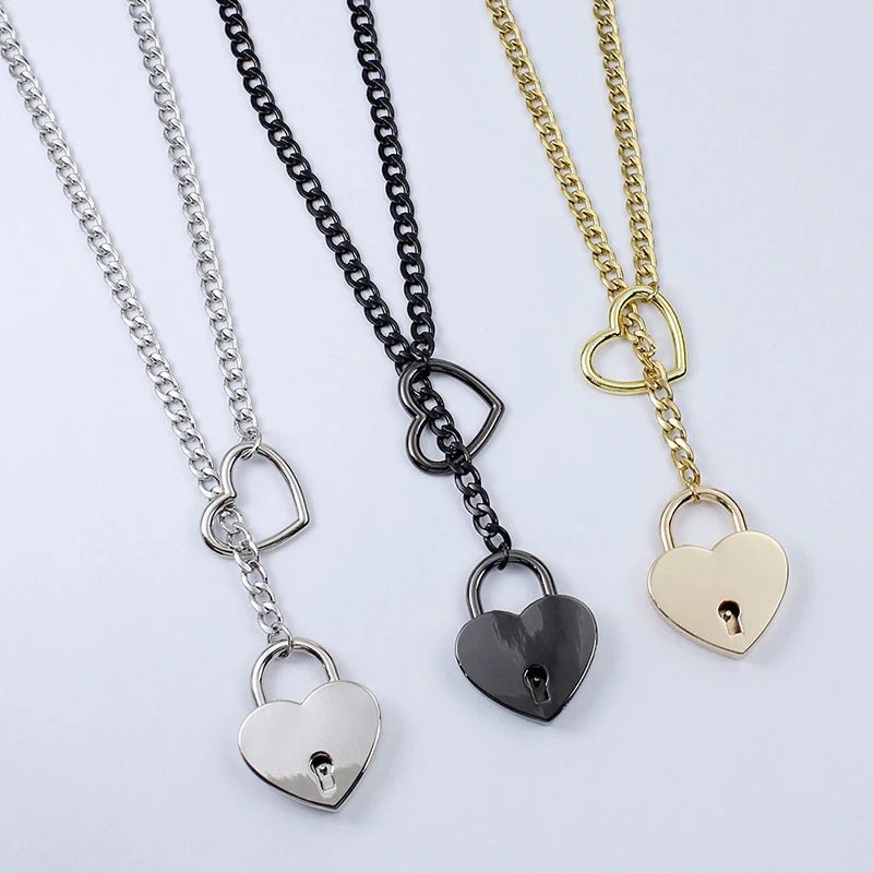 Heart O - Ring Cuban Chain Necklace - THREADLIGHT