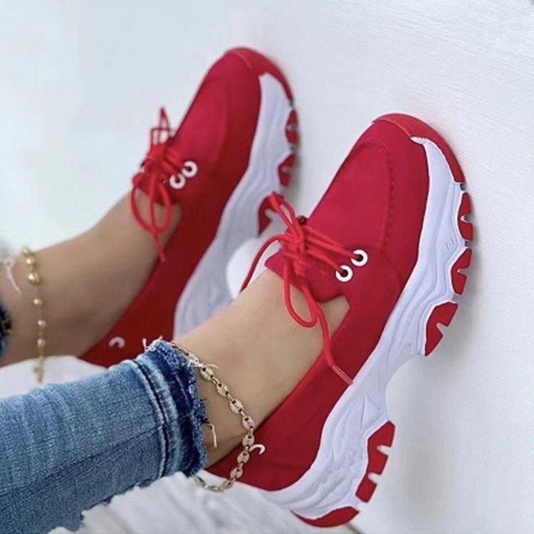 Lace - up Chunky Sneakers - THREADLIGHT