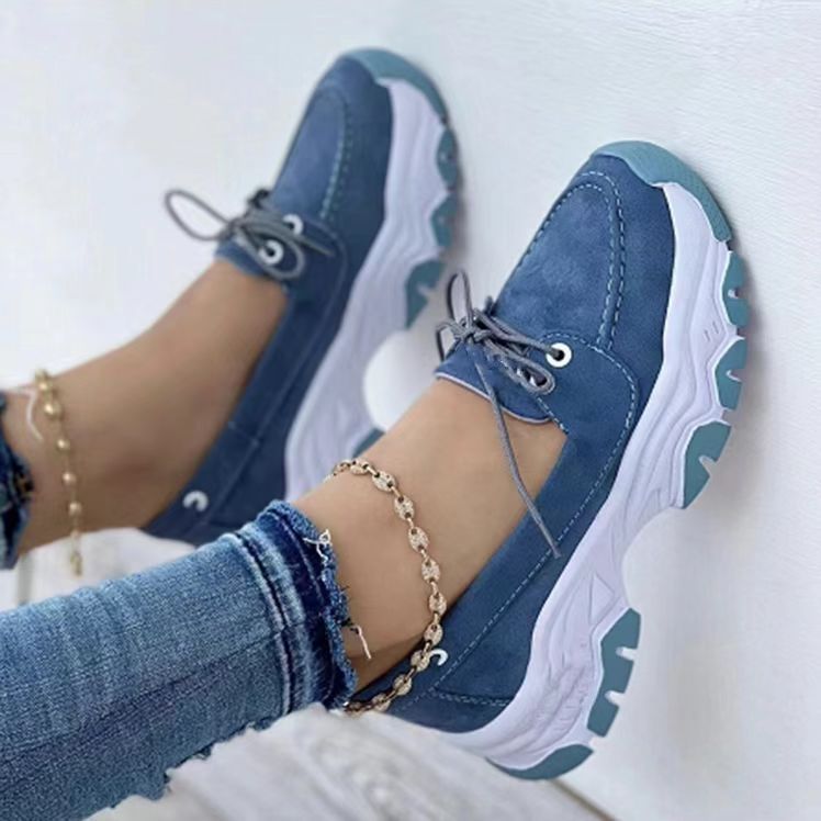 Lace - up Chunky Sneakers - THREADLIGHT