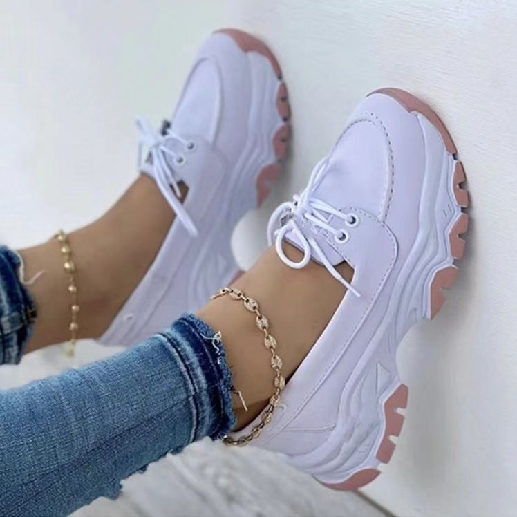 Lace - up Chunky Sneakers - THREADLIGHT