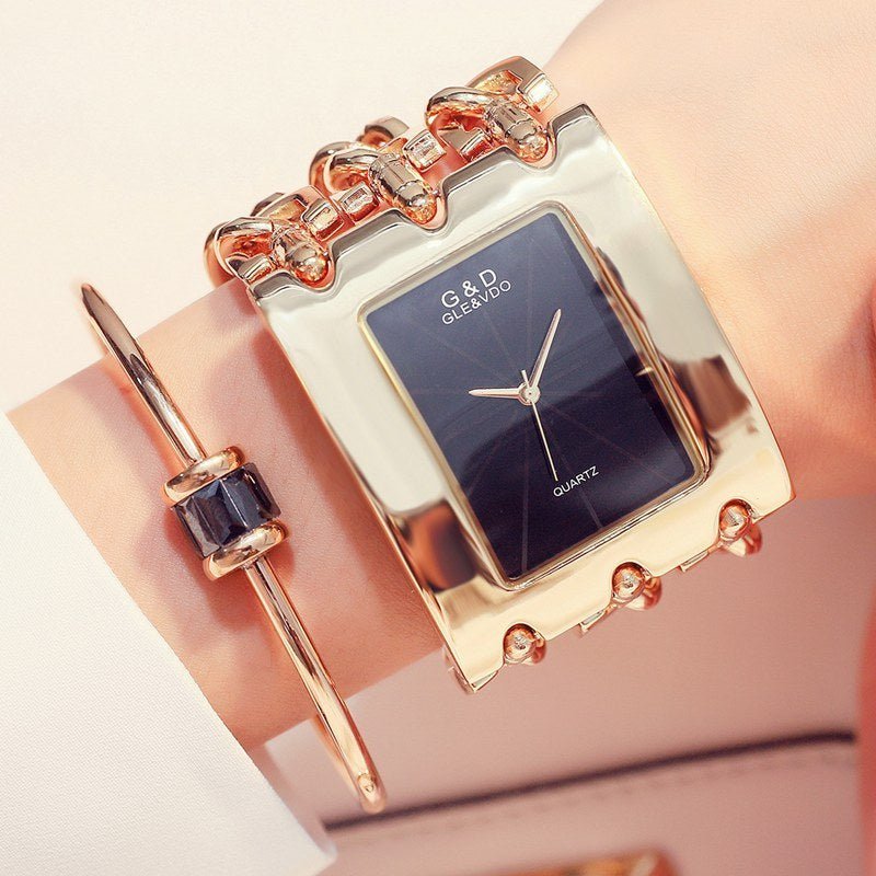 Luxury Brand Stainless Steel Strap Analog Women’s Quartz Watch - THREADLIGHT