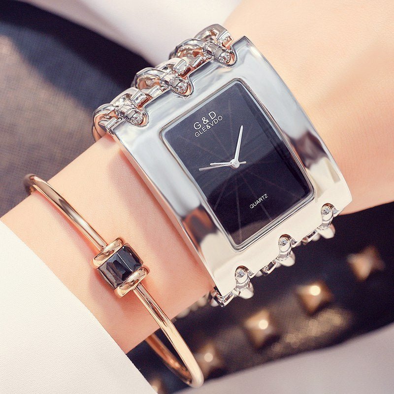 Luxury Brand Stainless Steel Strap Analog Women’s Quartz Watch - THREADLIGHT