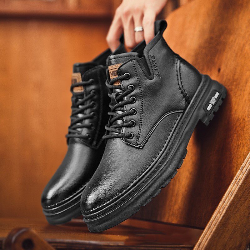 Martin Boots Thick - soled Mid - top Retro Easy Matching Casual - THREADLIGHT