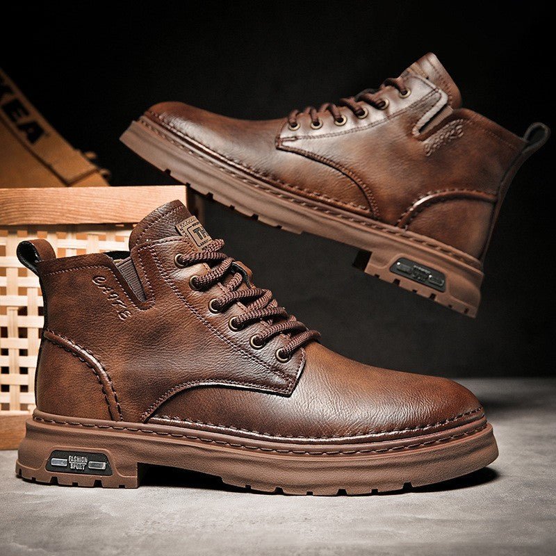 Martin Boots Thick - soled Mid - top Retro Easy Matching Casual - THREADLIGHT