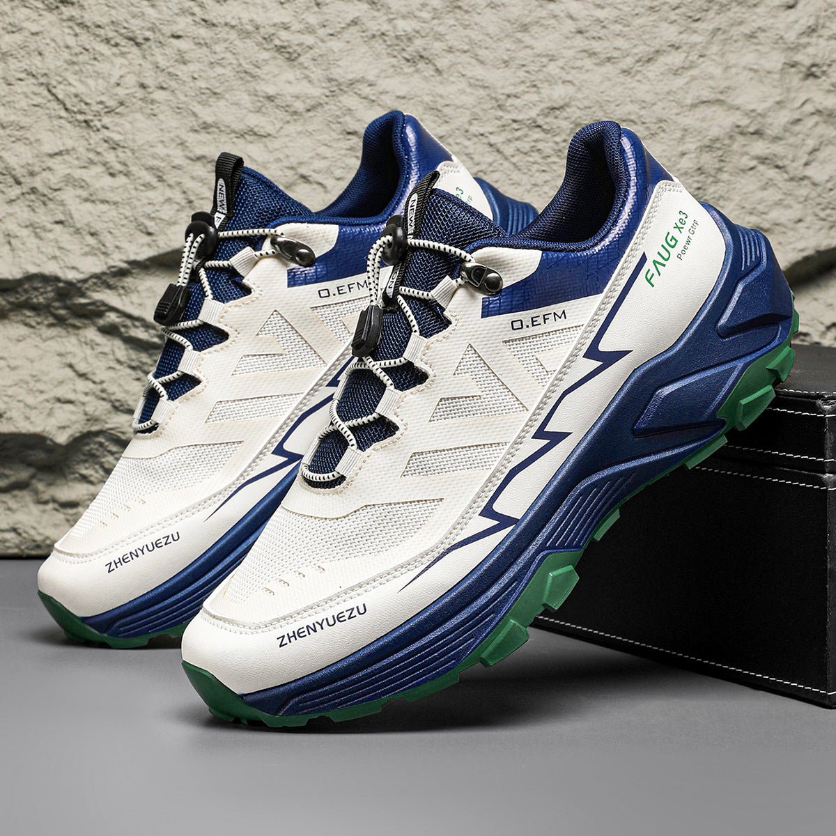 Men Colorblock Sneakers Outdoor Casual Mountaineering Hiking Running Sports Shoes - THREADLIGHT