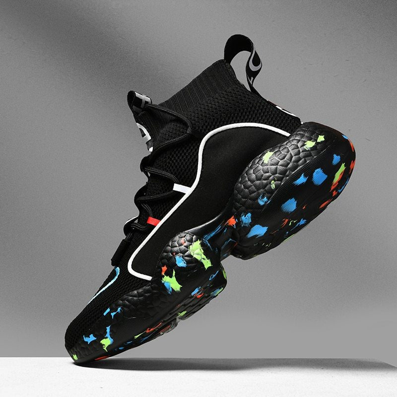 Men Sneakers Summer Fashion Running Shoes Breathable Men Vulcanize Shoes Flat Soft tennis Shoes - THREADLIGHT