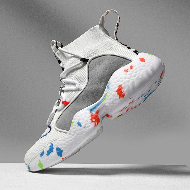 Men Sneakers Summer Fashion Running Shoes Breathable Men Vulcanize Shoes Flat Soft tennis Shoes - THREADLIGHT