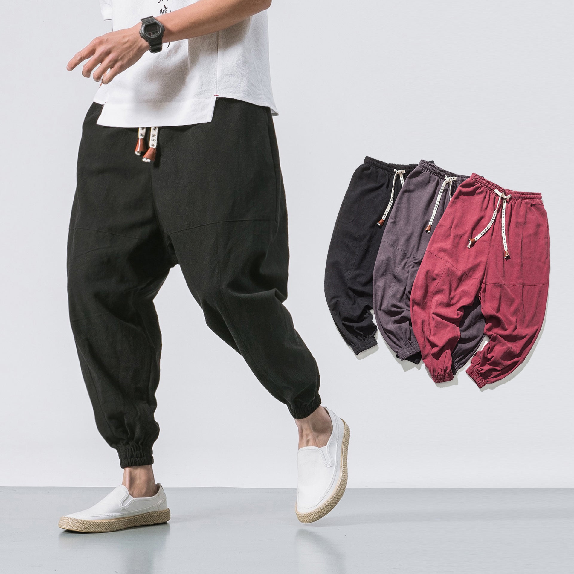 Mens Hip Hop Streetwear Gym Joggers - THREADLIGHT