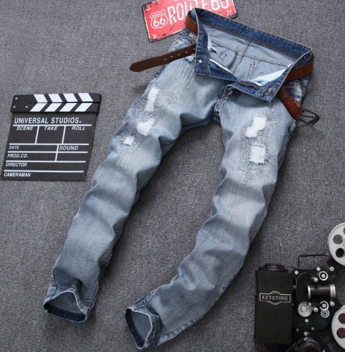 Mens Ripped Jeans - THREADLIGHT