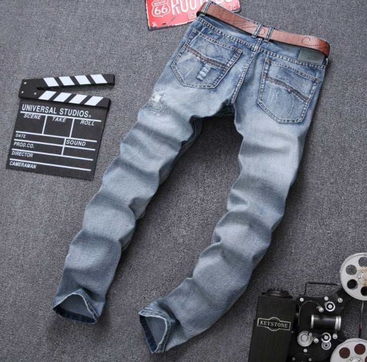 Mens Ripped Jeans - THREADLIGHT