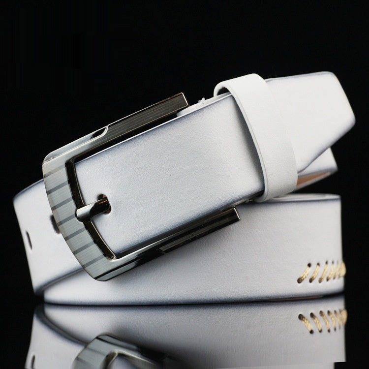 Men's Threading Casual Student Pin Buckle Belt - THREADLIGHT