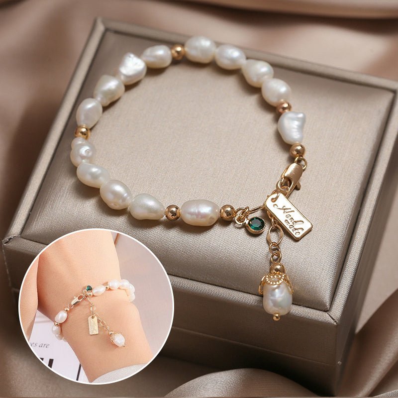Natural Zircon Pearl Bracelet Ins Fashion Luxury Jewelry - THREADLIGHT