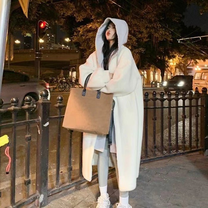 New Long Lambswool Two - piece Coat Women - THREADLIGHT