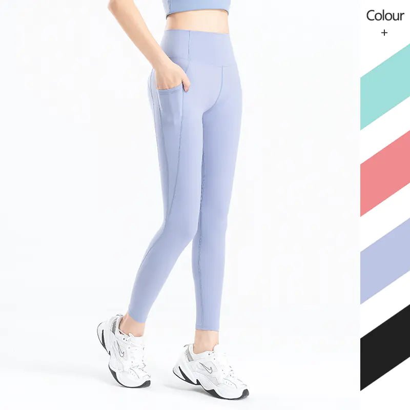 Nude Mesh Nylon Peach Fitness Yoga Pants - THREADLIGHT