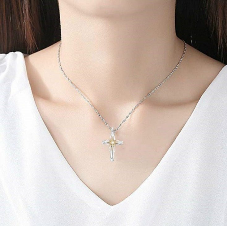 Octagonal Star Cross Alloy Pendant - THREADLIGHT