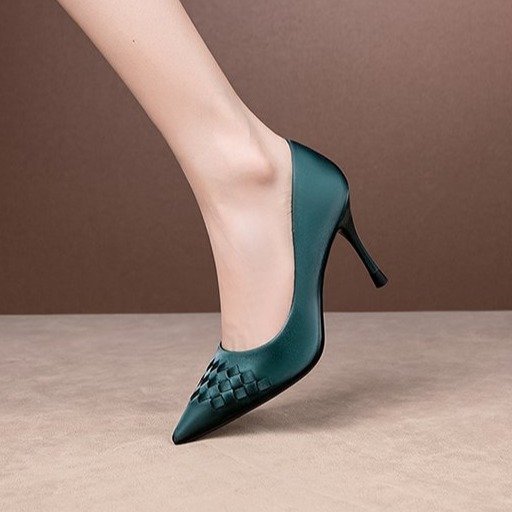 Pointed Shallow Mouth Single Shoes Women Stiletto Fashion Shoes Women - THREADLIGHT