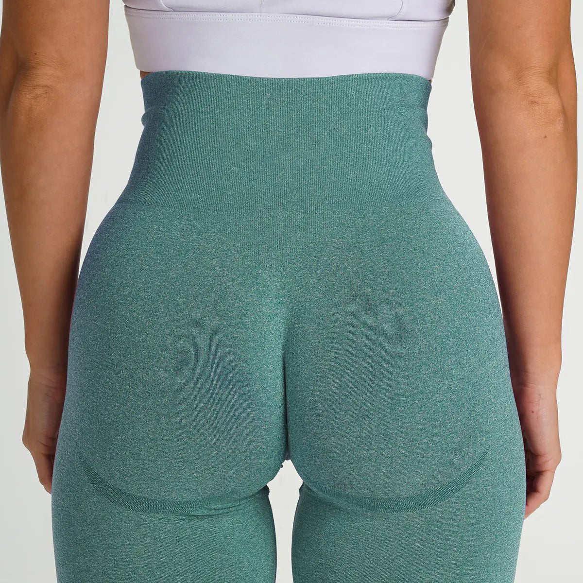 Seamless Knitted Moisture - Wicking Fitness Leggings - THREADLIGHT