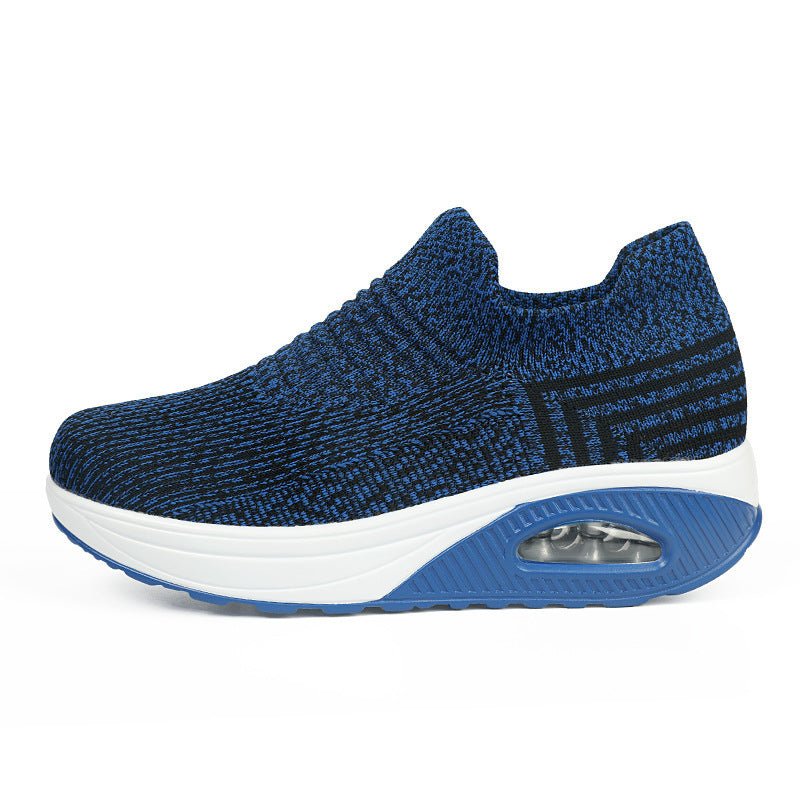 Slip - on Lazy Shoes Flying Woven Shaking Shoes Women - THREADLIGHT