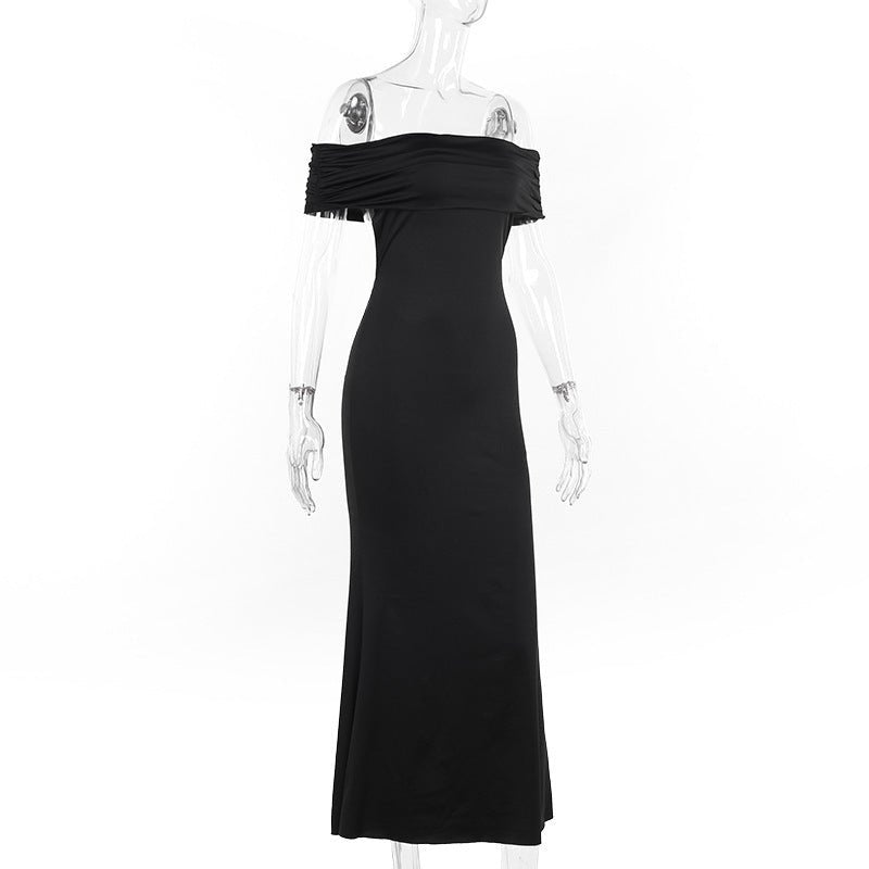 Socialite Style Elegant Sexy Backless Off - shoulder Dress Women - THREADLIGHT