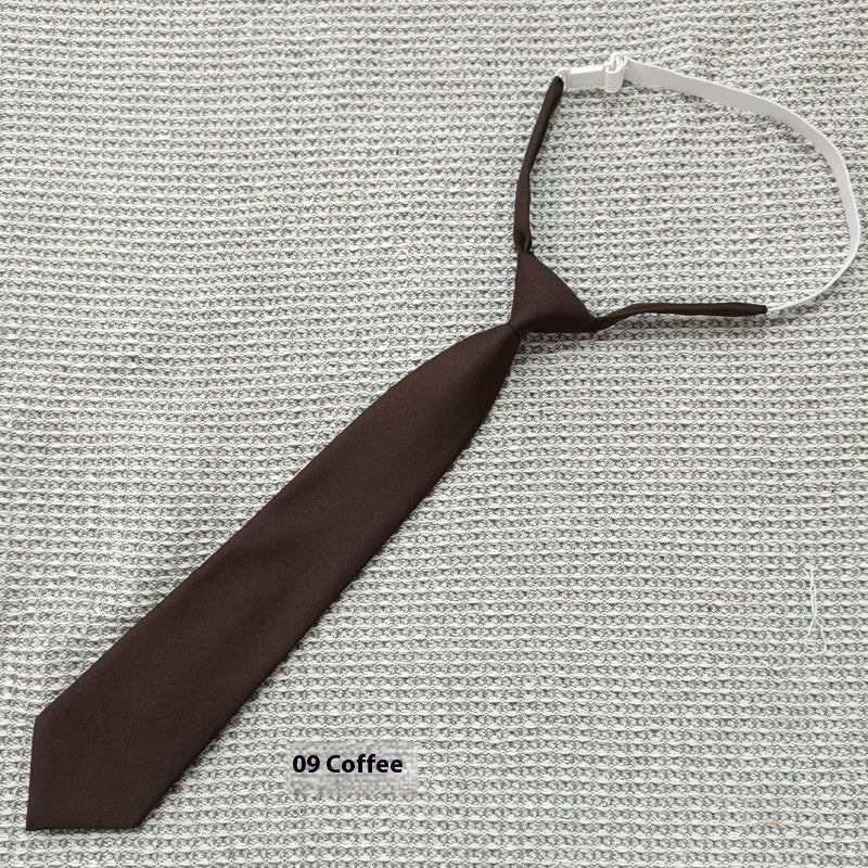 Solid Color Navy Blue Tie Men's Tie - THREADLIGHT