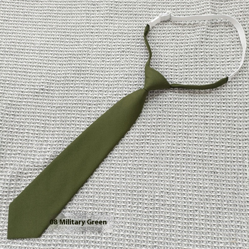 Solid Color Navy Blue Tie Men's Tie - THREADLIGHT